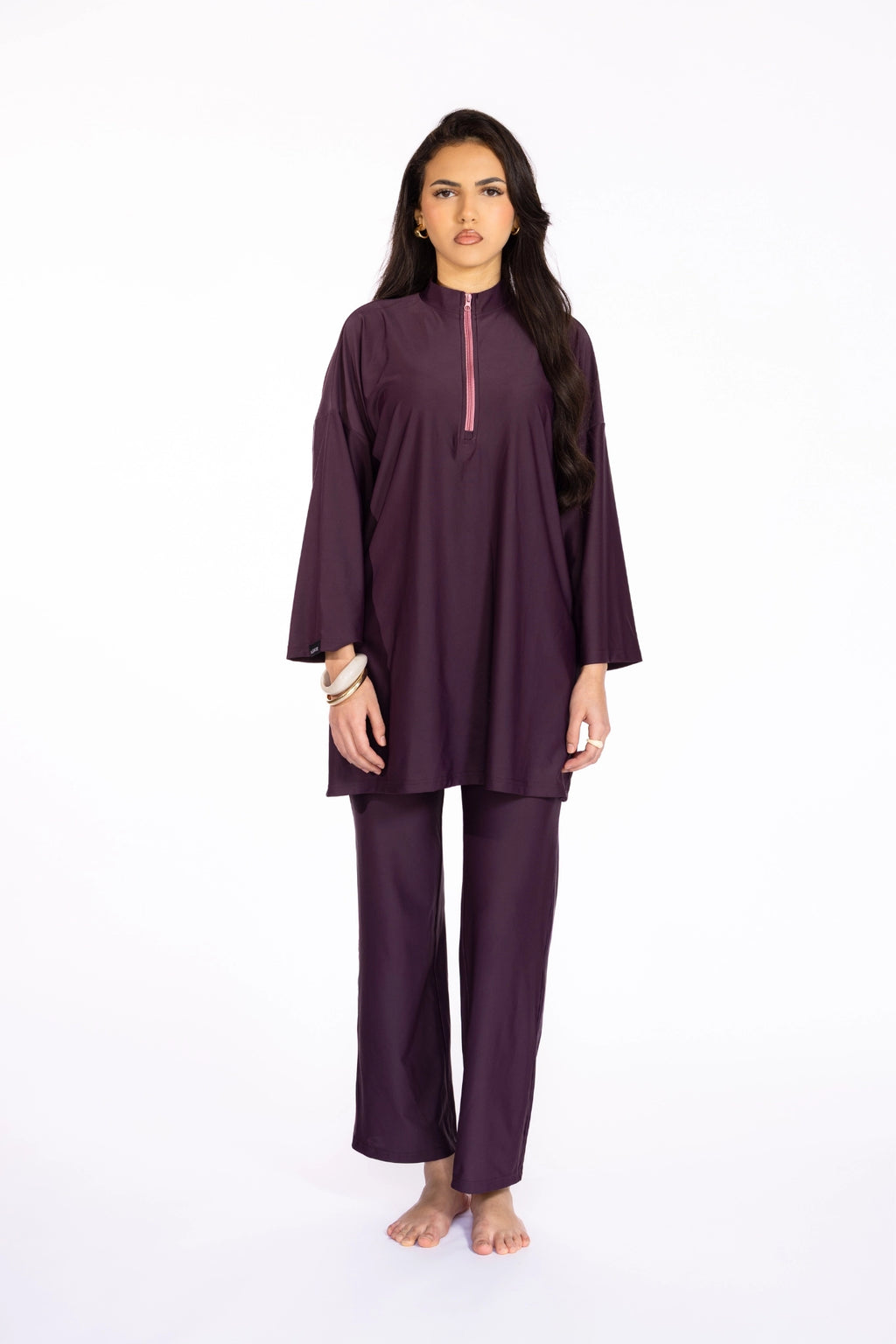 Burkini 3 Pièces — Violet Foncé