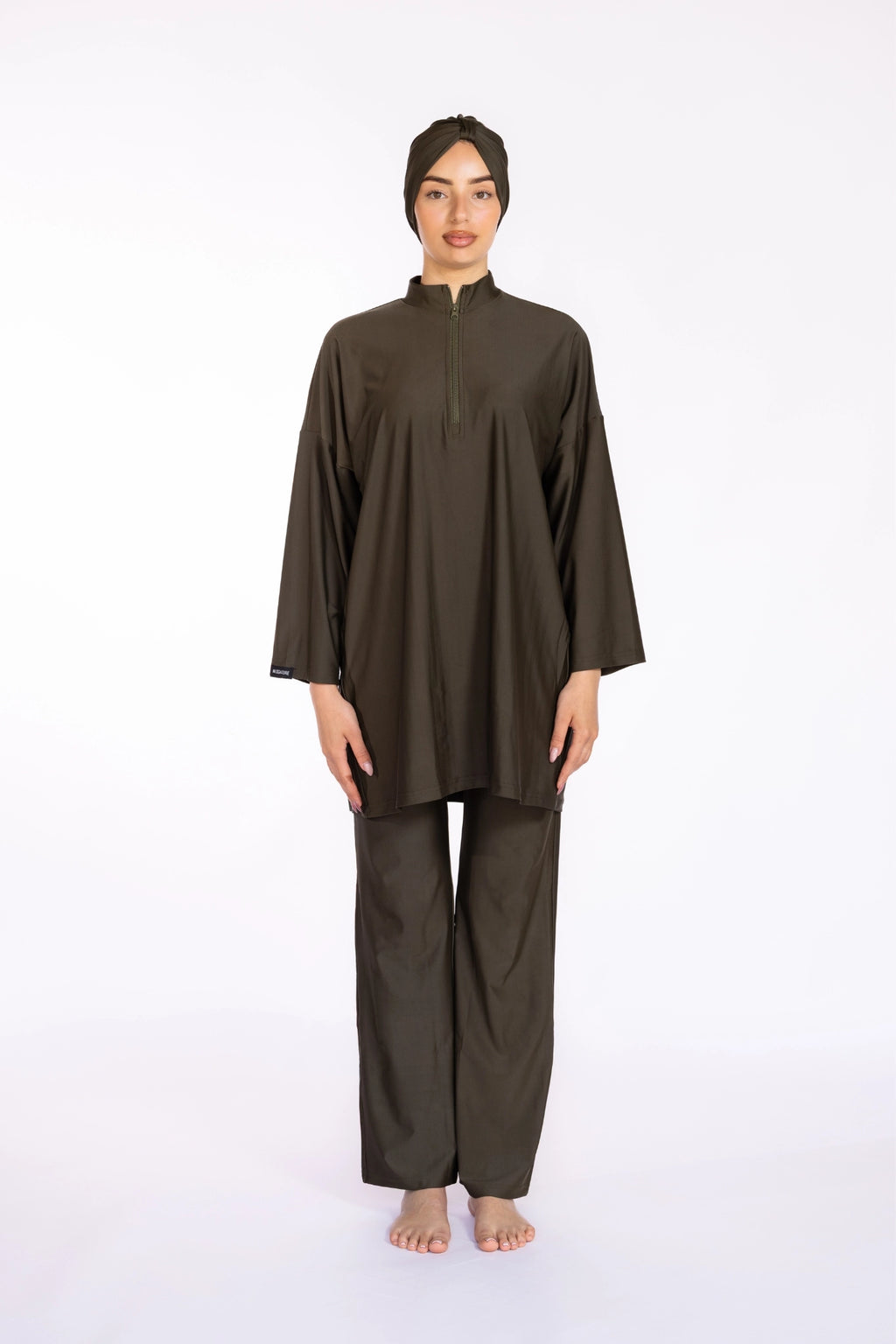 Burkini 3 Pièces — Vert Olive
