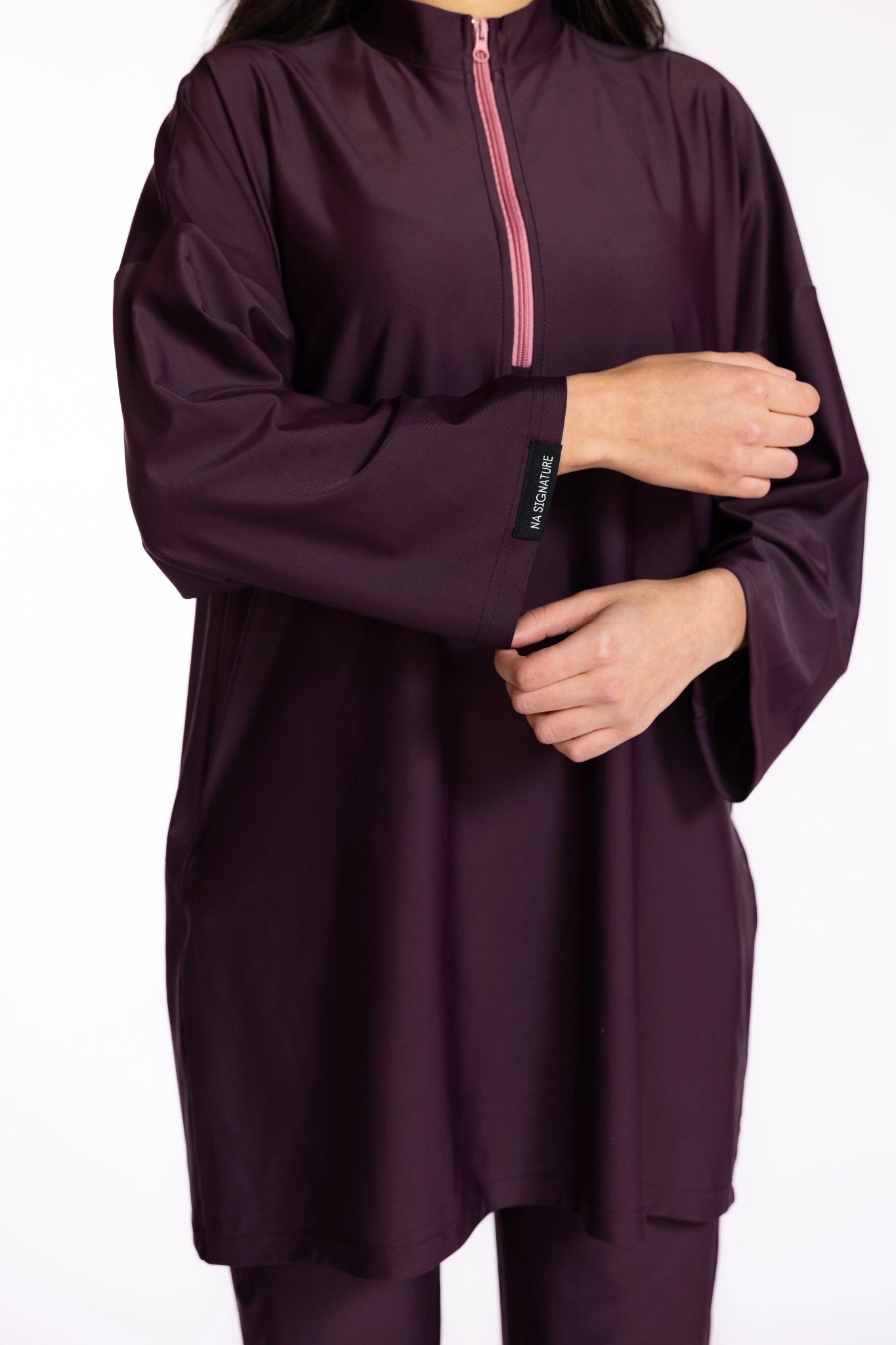 3-Piece Burkini Set — Deep Purple