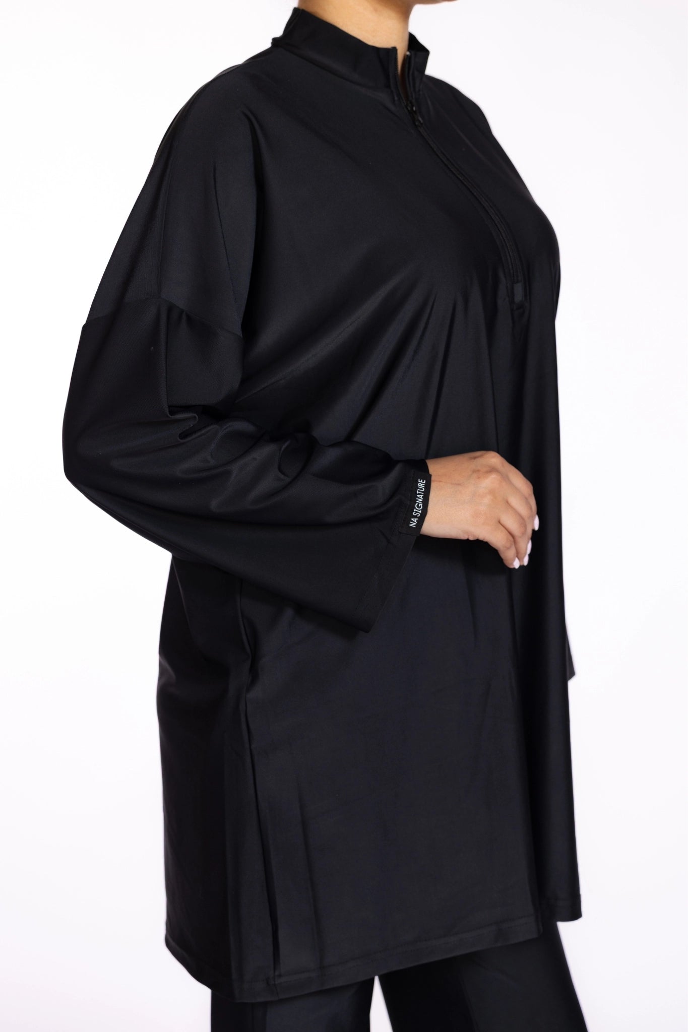 3-Piece Burkini Set — Black