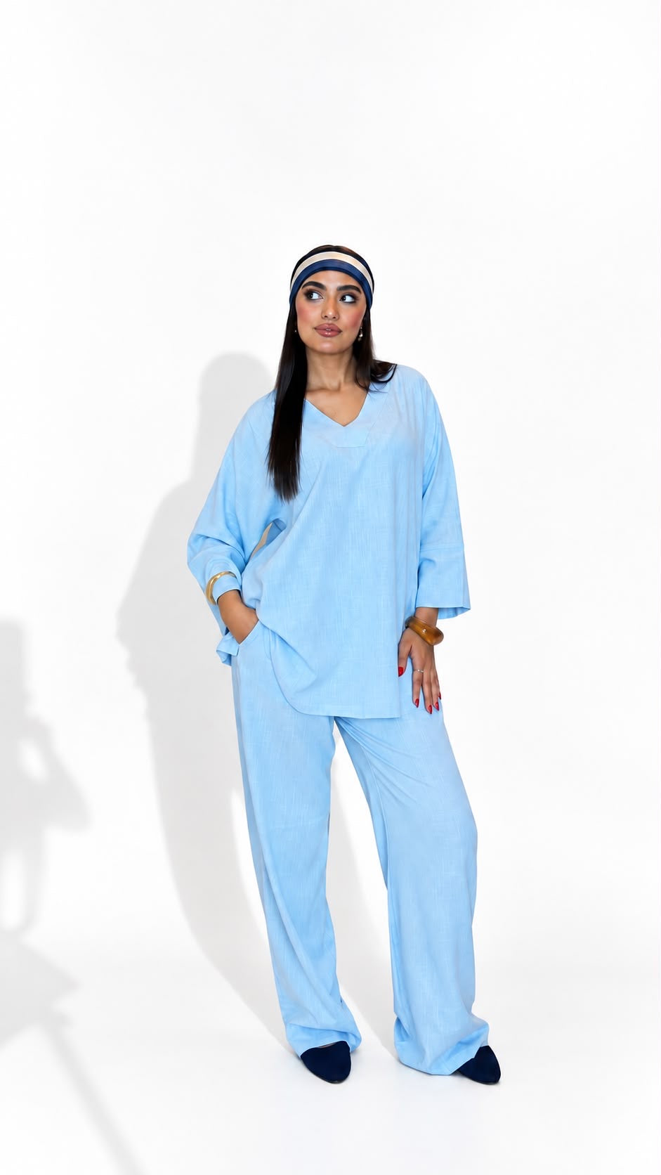 2-piece baby blue set