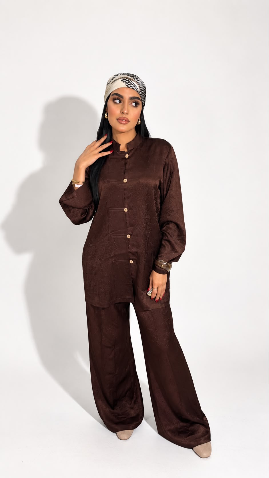 2-piece brown set