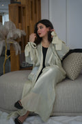 Layali Organza Kimono — Jaune Pastel