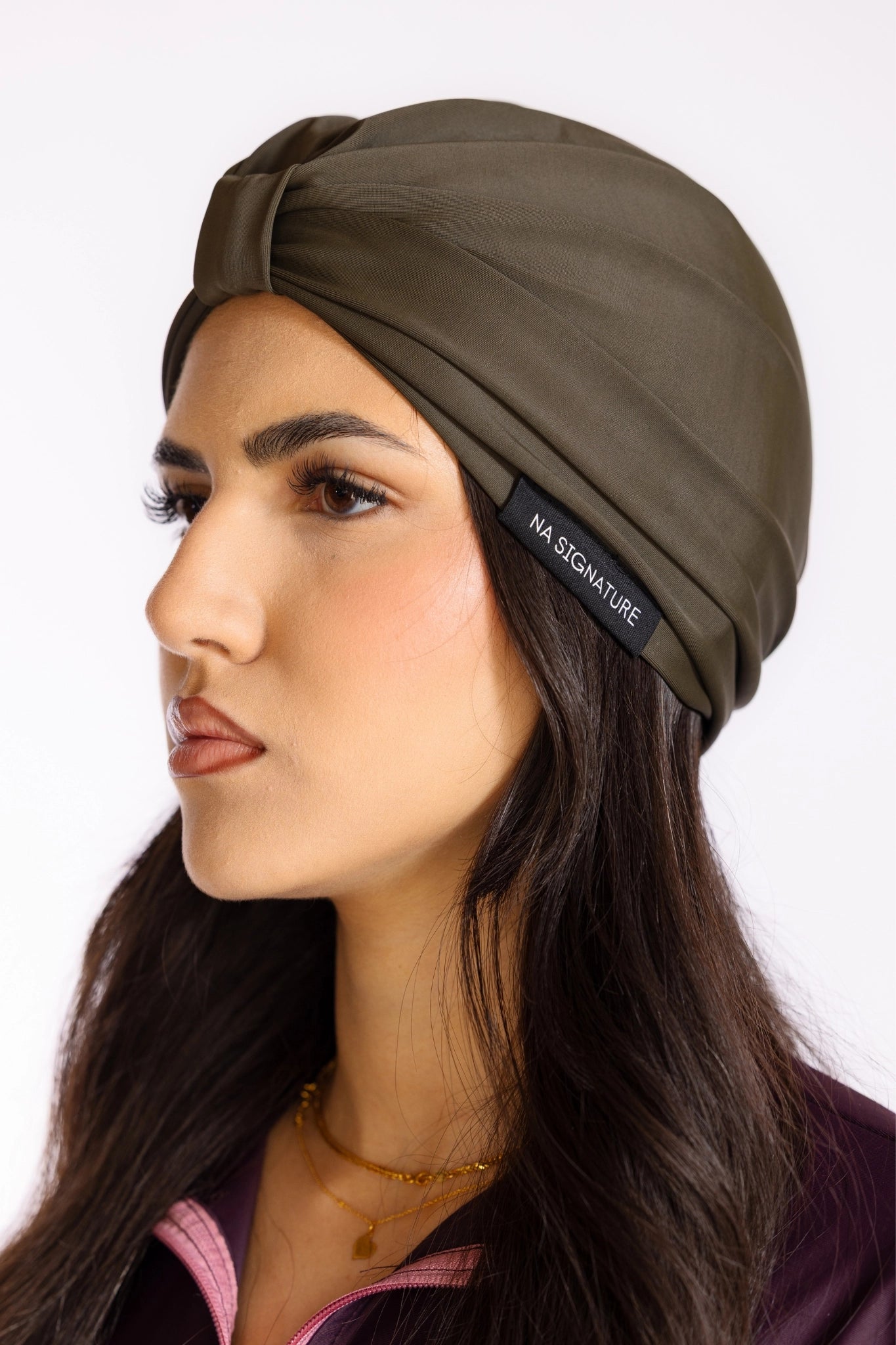 Swim Bonnet — Olive Green